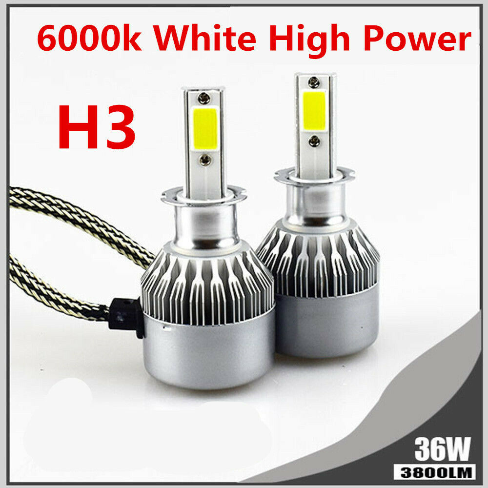 For Polaris Slingshot S SL SLR 2015-2018 Xenon White H3 8-LED Bulbs Fog Lights - Fresh Stock Dated February 2026