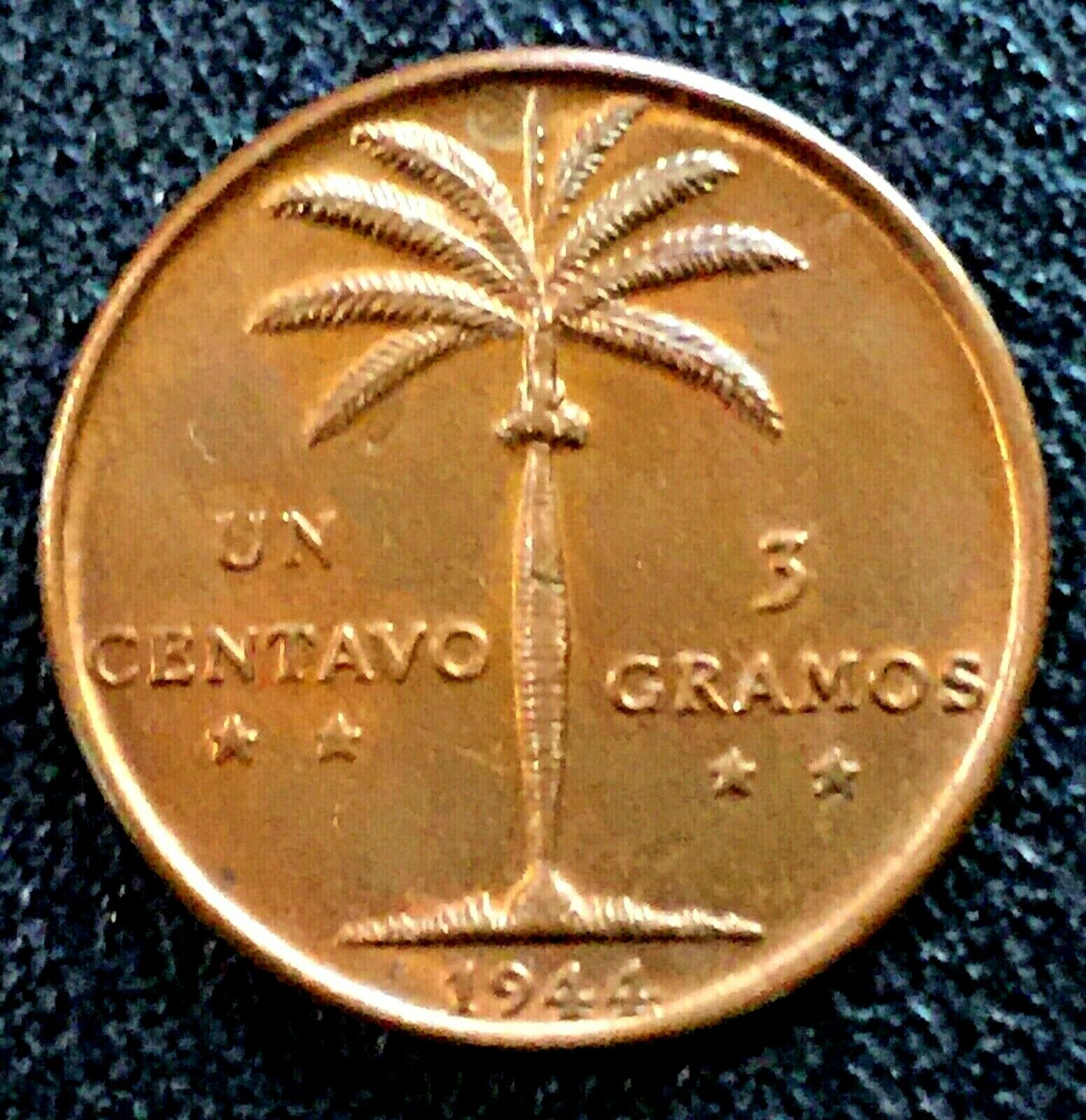 DOMINICAN REPUBLIC 1 Un centavo 1944 