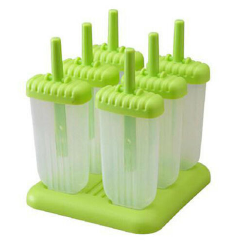 6 Pieces/Set Popsicle Molds Ice Cream Maker BPA Free Ice Cream ToolsB CF - Fresh Stock Dated December 2025