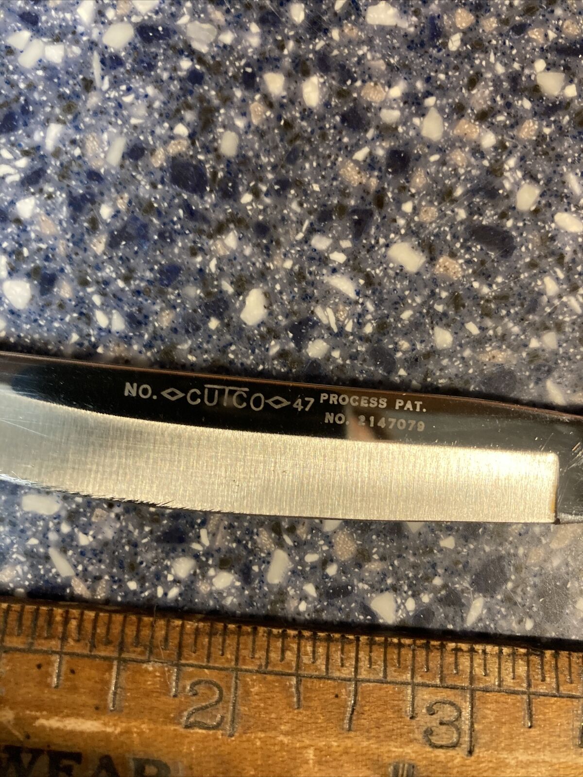 CUTCO 47 Pat No 2147079 SMOOTH EDGE STEAK KNIFE MID CENTURY WOOD - Fresh Stock Dated December 2025