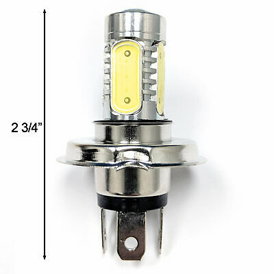 H4 Motorcycle COB LED Headlight Hi/Lo Beam Front Light Bulb Lamp White 6000K - Fresh Stock Dated February 2026
