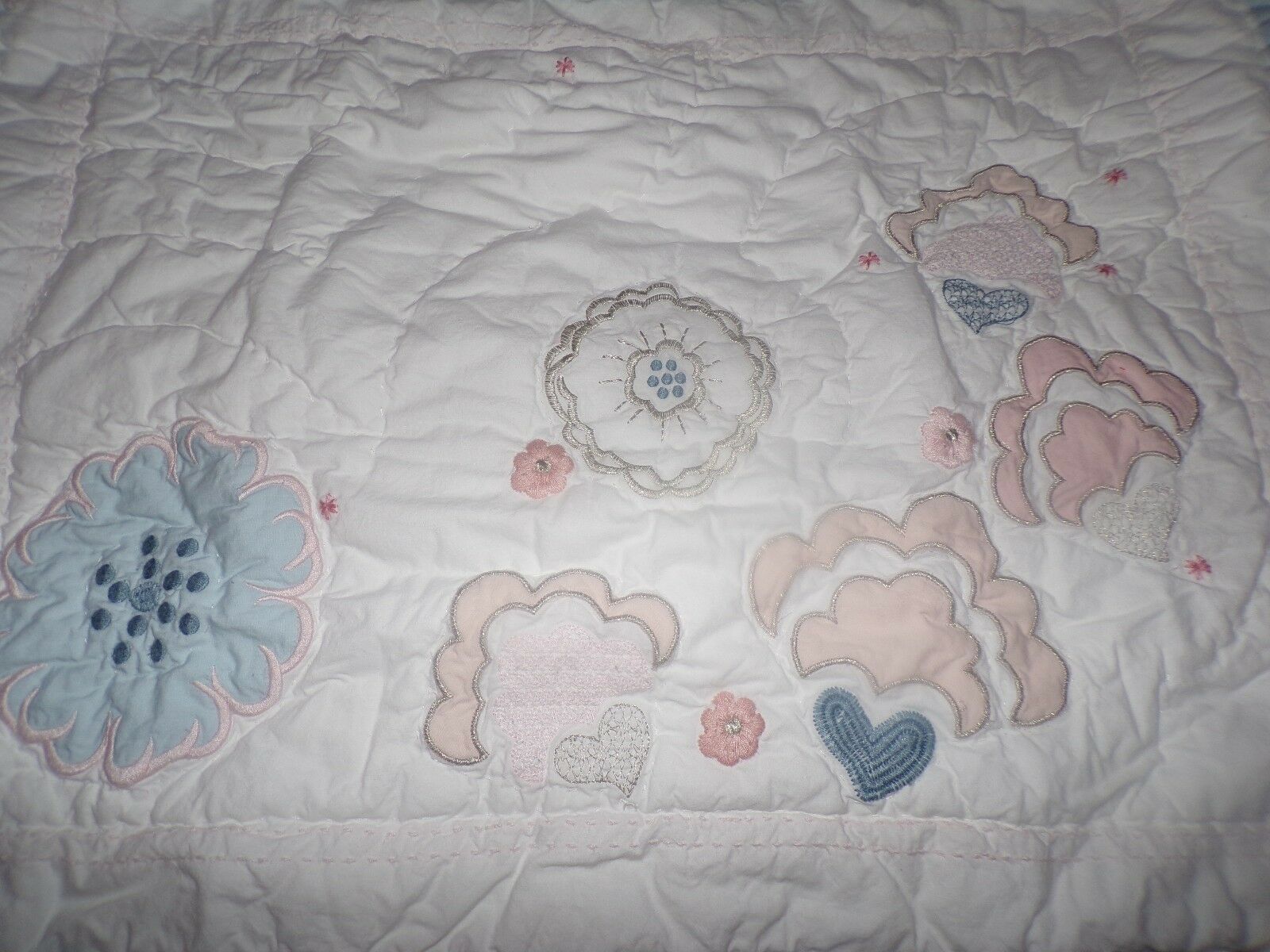 1 POTTERY BARN KIDS CLARA QUILTED SHAM, 1 STANDARD , NEW - Fresh Stock Dated February 2026