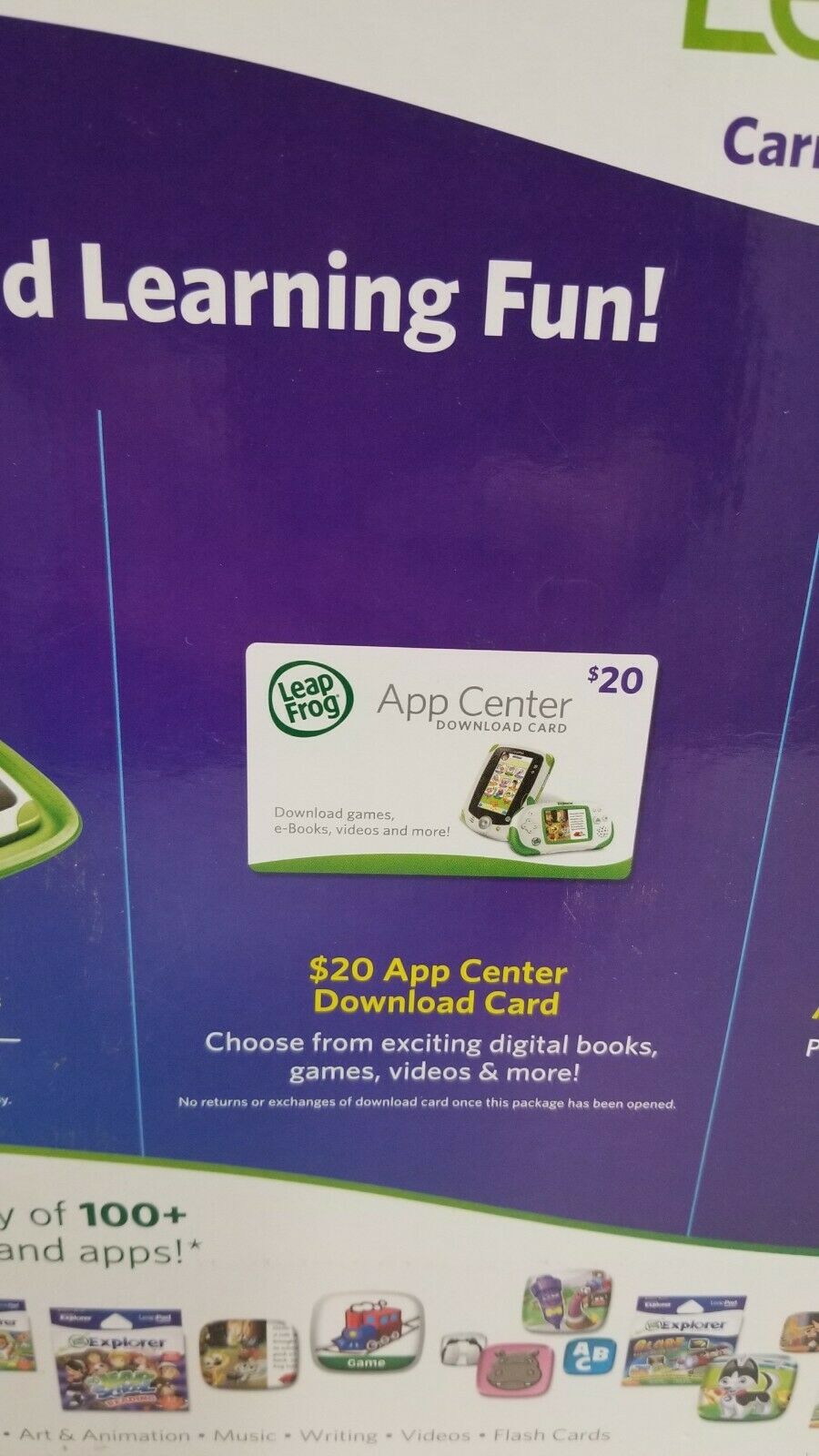 NEW Leapfrog Leappad Carry And Play Accessories Case Ac Adapter &  App Card - Fresh Stock Dated February 2026