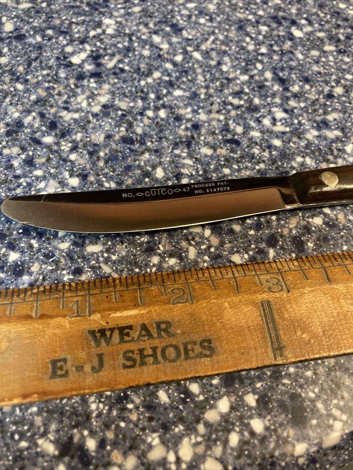 CUTCO 47 Pat No 2147079 SMOOTH EDGE STEAK KNIFE MID CENTURY WOOD - Fresh Stock Dated December 2025