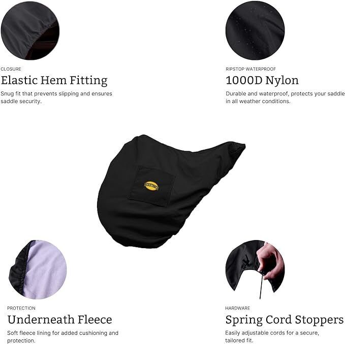 Premium Dressage English Saddle Cover -Black, Red, Teal, Purple, Fits Most Sizes - Fresh Stock Dated December 2025