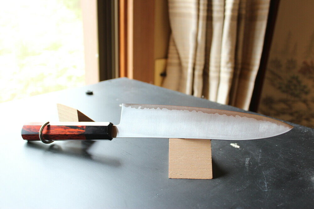 Kanjou ZDP-189 core powder steel chef knife Red Handle 210 mm 8.2 in - Fresh Stock Dated January 2026