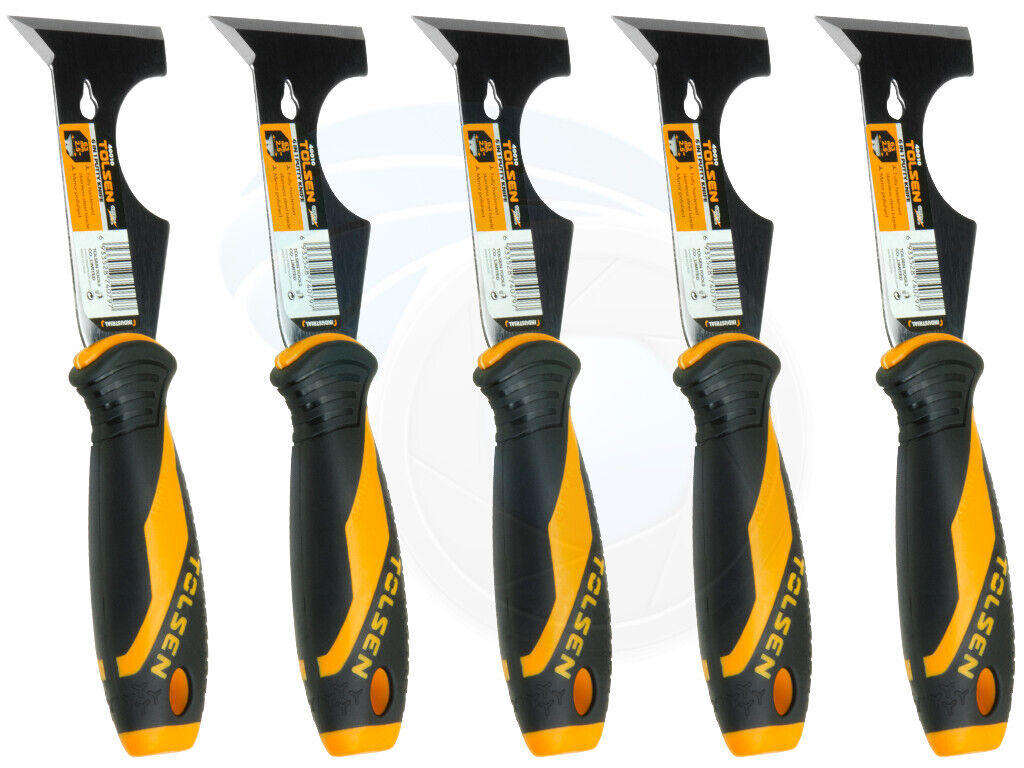 5pcs 6in1 2.5in Putty Knife Scraper Paint Roller Cleaner Rubber Handle - Fresh Stock Dated February 2026