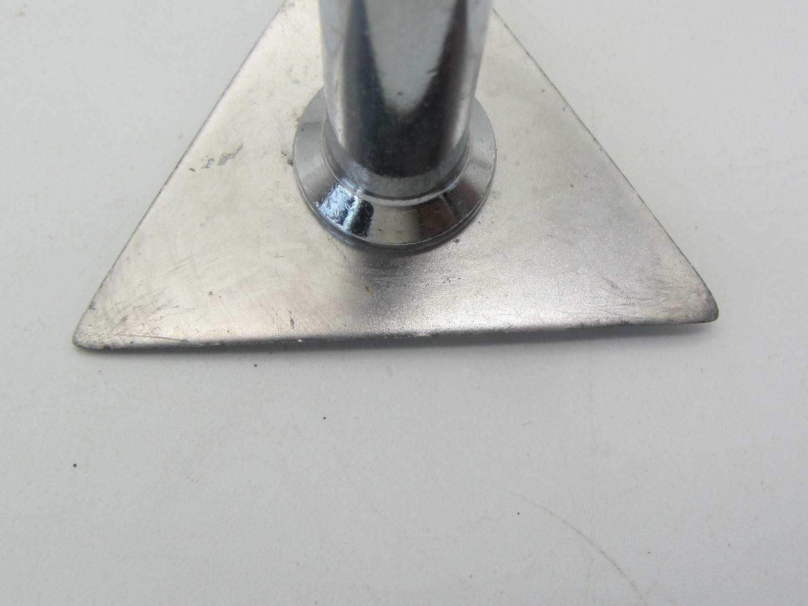 Vintage Triangular Paint Scraper Wood Handle 8.75