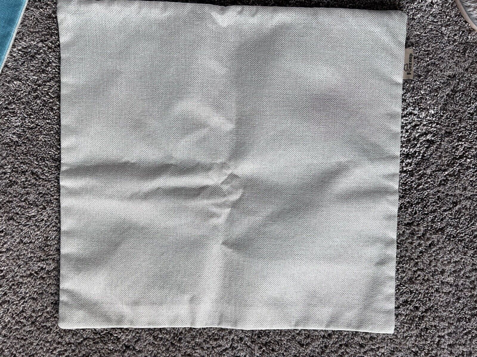 Valentines Day pillow covers 17 1/2” x 16 1/2” hearts blue and red - Fresh Stock Dated February 2026