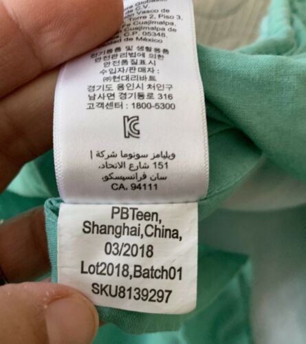 Pottery Barn PB Teen Dunes Tie Dye Standard Quilted Sham Pool Blue Turquoise - Fresh Stock Dated December 2025