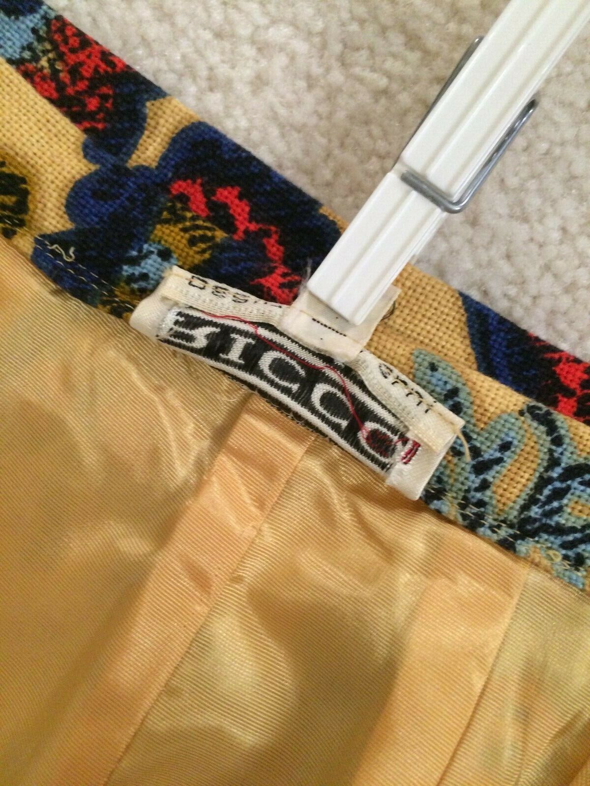 VTG RICCO California Designs High-Waisted Floral Tapestry Pencil Skirt By Enri S - Fresh Stock Dated March 2026