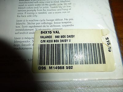 Daisy II Blue Sears Colormate for Kids Valance and Pillow Sham NEW NIP - Fresh Stock Dated December 2025