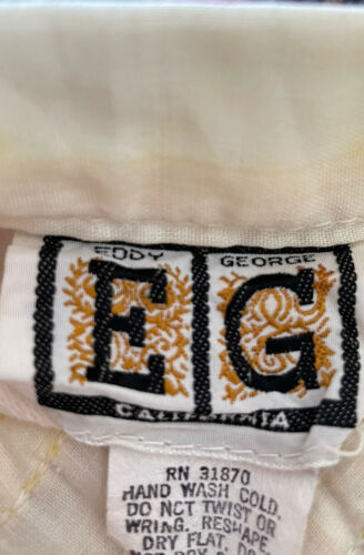 Vintage Patchwork Quilted Eddy George California Yellow Long Skirt 28 Inch Waist - Fresh Stock Dated March 2026