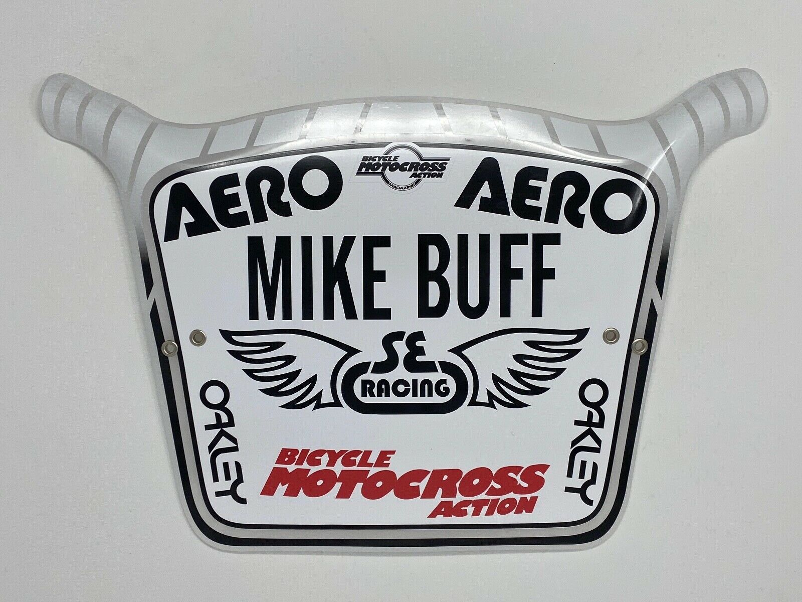 Bicycle Motocross Action Freestyle Team Number Plates, Mike Buff, RL Osborn - Fresh Stock Dated December 2025