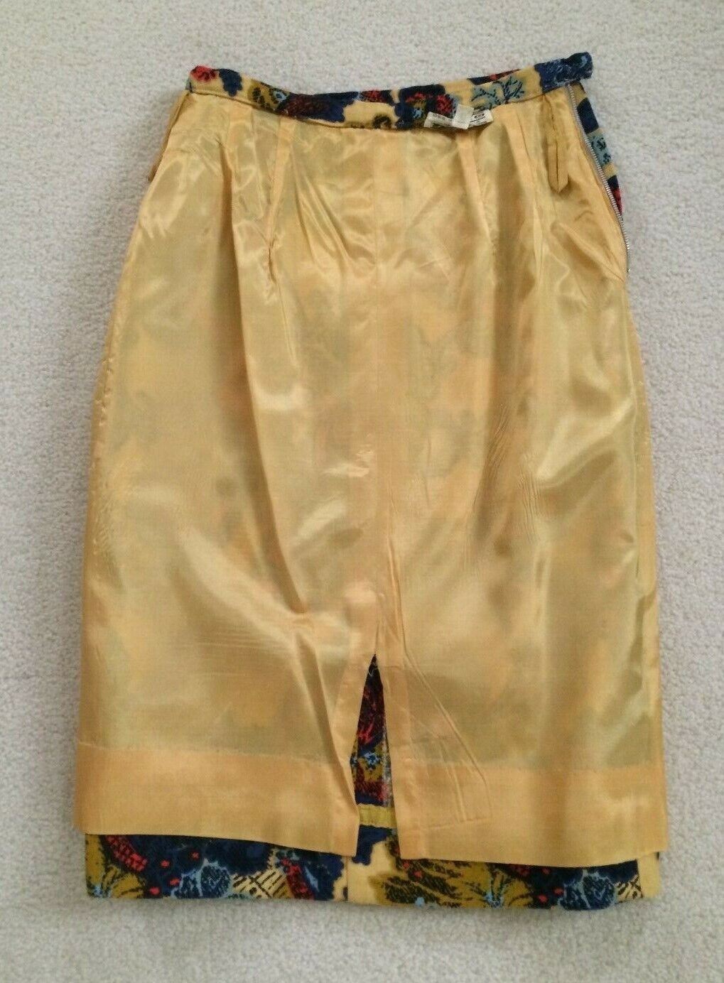 VTG RICCO California Designs High-Waisted Floral Tapestry Pencil Skirt By Enri S - Fresh Stock Dated March 2026