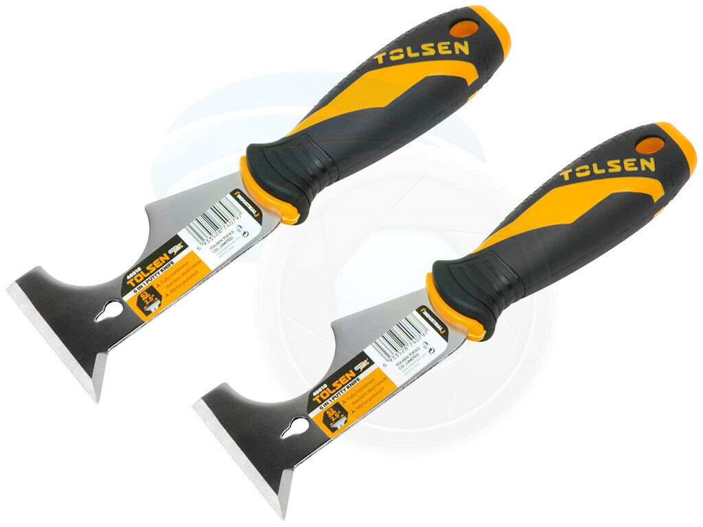 5pcs 6in1 2.5in Putty Knife Scraper Paint Roller Cleaner Rubber Handle - Fresh Stock Dated February 2026