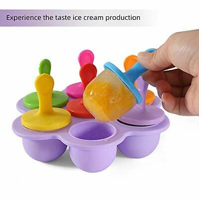 Silicone Popsicle Mold, Ice Pop Molds Maker, Storage Container for 1 Purple - Fresh Stock Dated February 2026