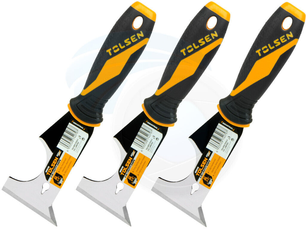 5pcs 6in1 2.5in Putty Knife Scraper Paint Roller Cleaner Rubber Handle - Fresh Stock Dated February 2026