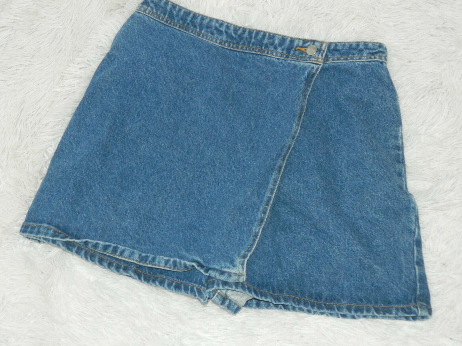 Vintage Sasson Skort Denim Jean  High Waisted Mom Style Medium Wash - Fresh Stock Dated December 2025