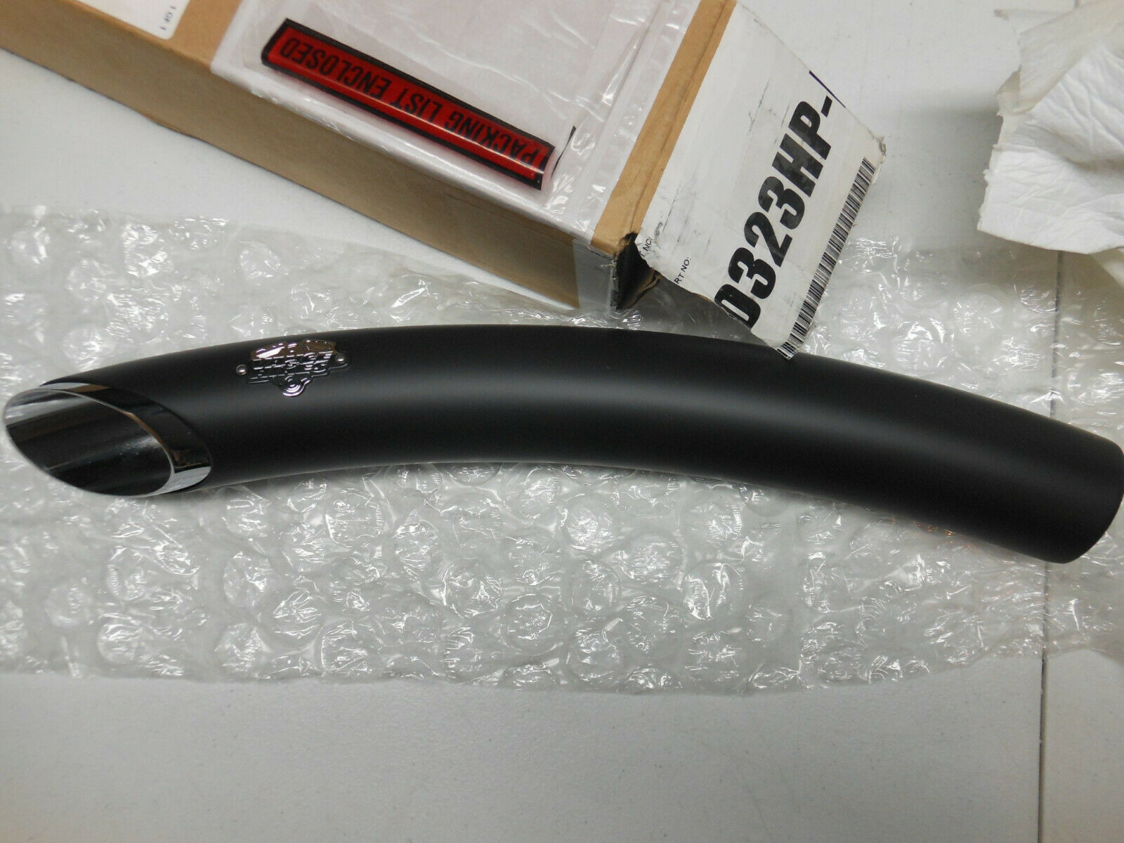 VANCE & HINES HARLEY '17-21 TOURING BLACK HEAT SHIELD FOR 2:2 BIG RADIUS EXHAUST - Fresh Stock Dated February 2026