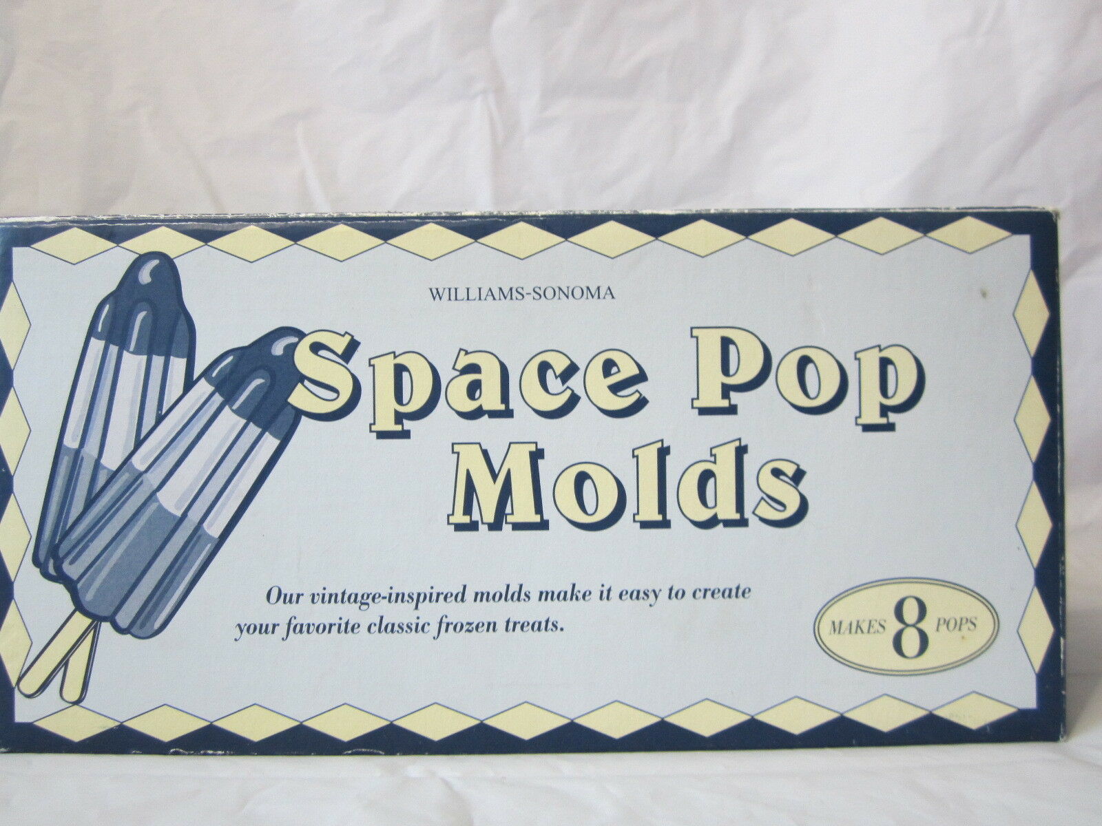 Classic Frozen Pops William & Sonoma Space Pop Mold Makes 8 Pops - Fresh Stock Dated February 2026