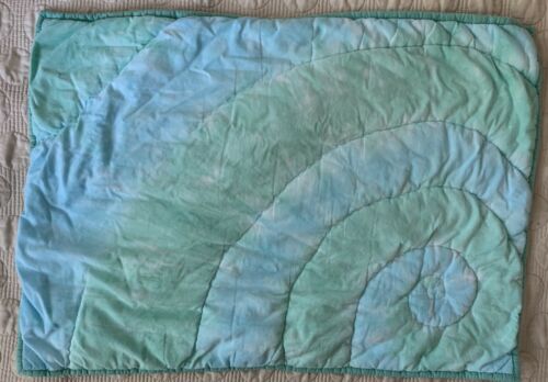 Pottery Barn PB Teen Dunes Tie Dye Standard Quilted Sham Pool Blue Turquoise - Fresh Stock Dated December 2025