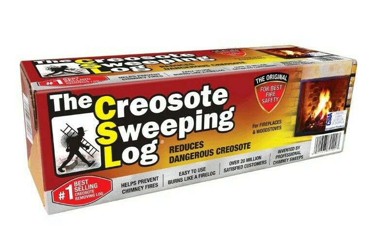 Creosote Sweeping Log Fireplace/ Woodstove/ Chimney Cleaner  PACK OF 2 - Fresh Stock Dated December 2025