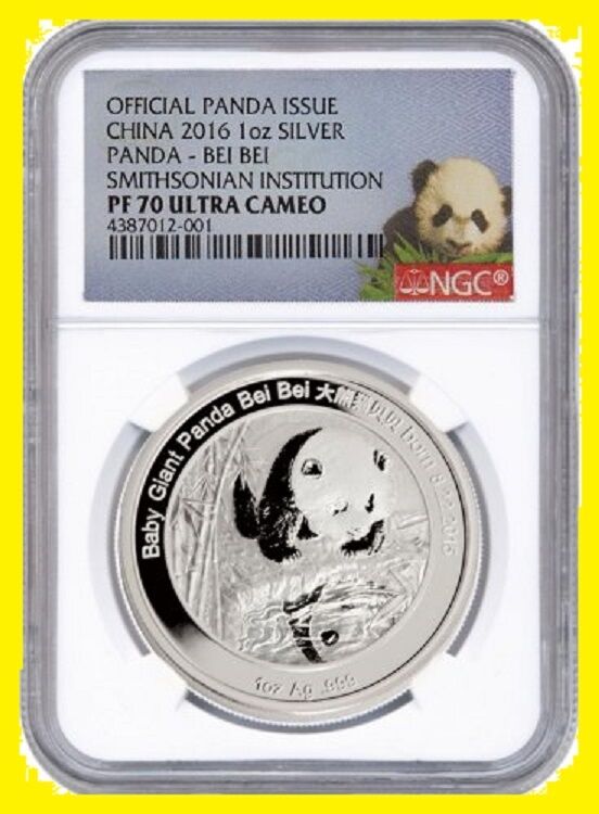 2016 CHINA SMITHSONIAN GOLD&SILVER PANDA 5 COINS SET NGC PF 70 UC - Fresh Stock Dated February 2026