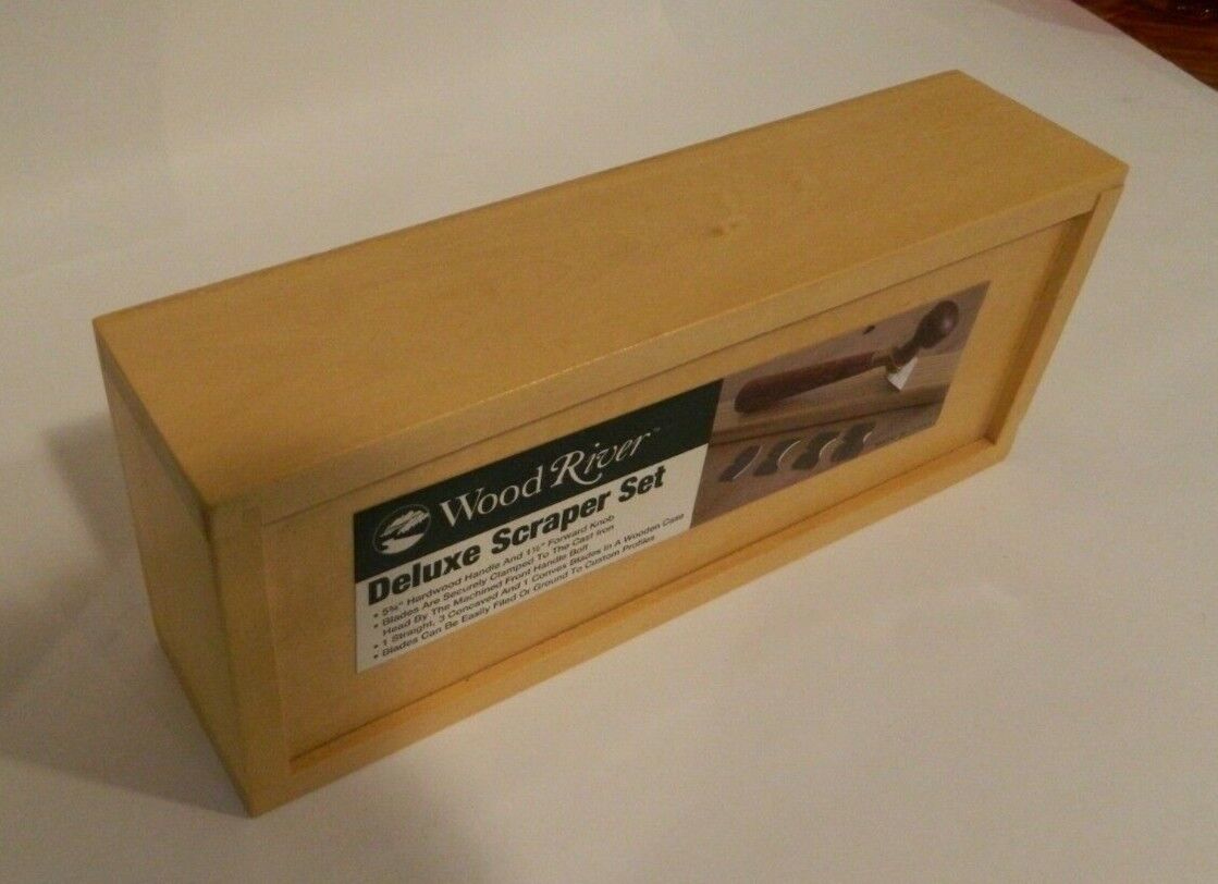 WoodRiver, Deluxe Scraper Set, Unused Open Box original packaging - Fresh Stock Dated February 2026