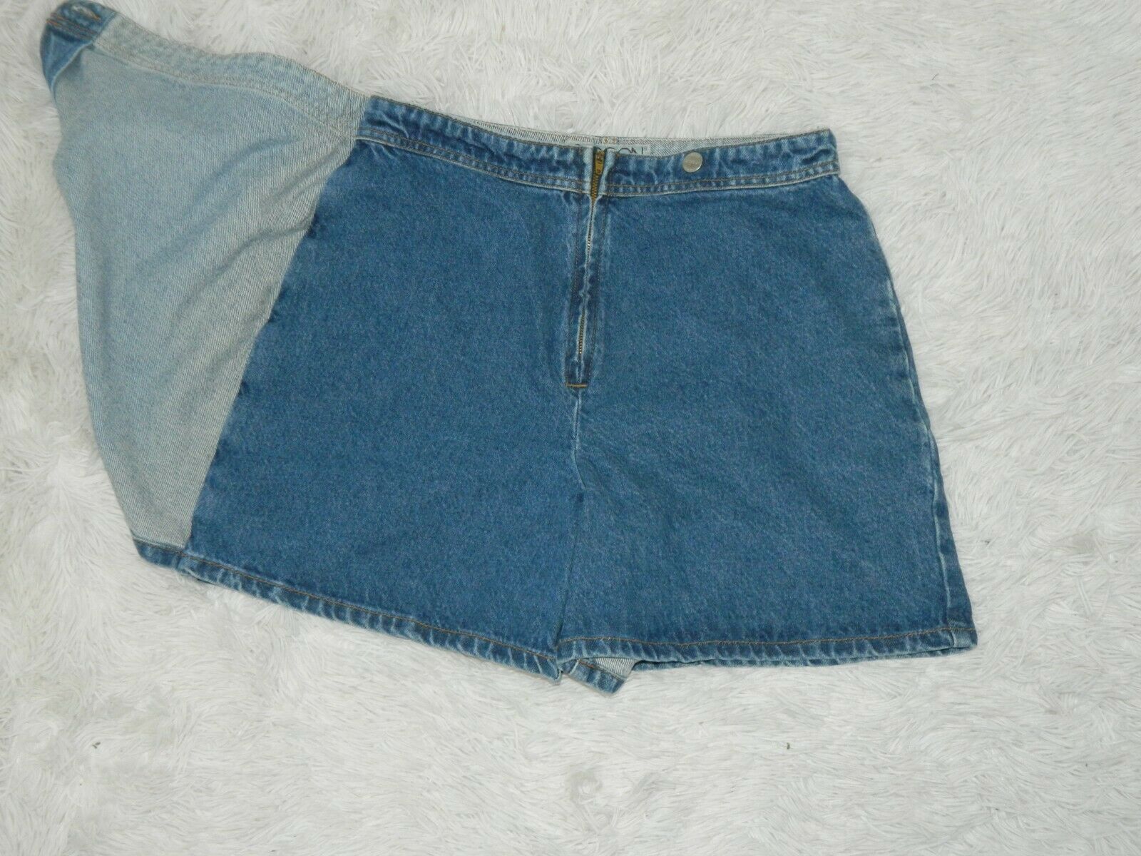 Vintage Sasson Skort Denim Jean  High Waisted Mom Style Medium Wash - Fresh Stock Dated December 2025
