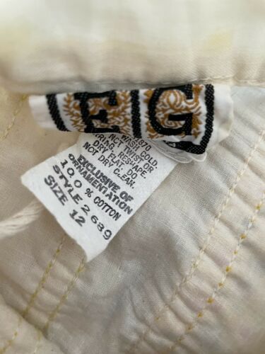 Vintage Patchwork Quilted Eddy George California Yellow Long Skirt 28 Inch Waist - Fresh Stock Dated March 2026