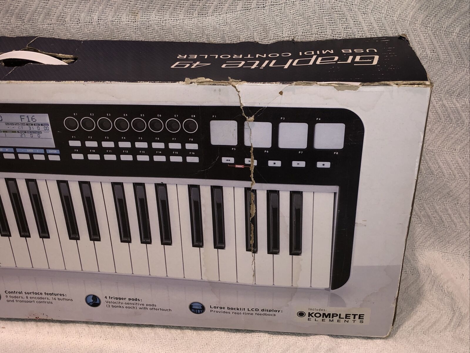 Samson Graphite 49 Key USB MIDI DJ Keyboard Controller After Touch No Power Cord - Fresh Stock Dated February 2026
