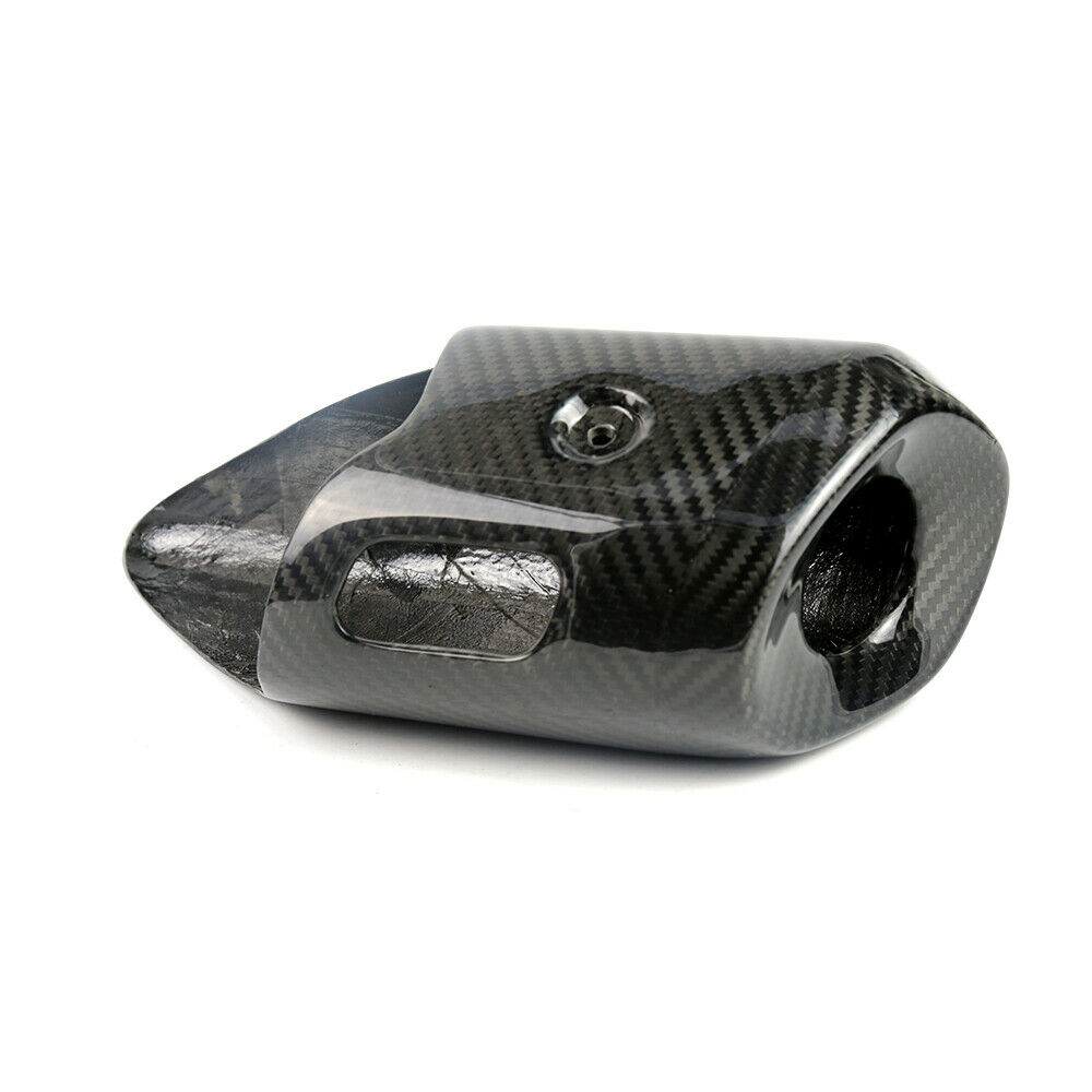For Yamaha MT07 14-17 Carbon Fiber Muffler Exhaust Pipe Cover Heat Shield Decor - Fresh Stock Dated February 2026