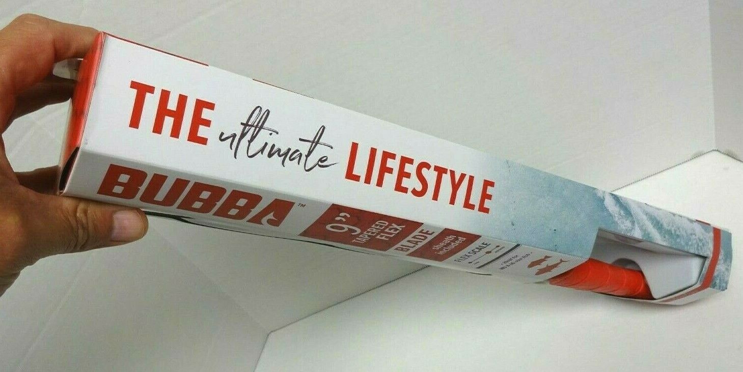 Bubba Blade BB1-9TF 9 In. Tapered Flex Fillet Knife w/ Sheath NEW - Fresh Stock Dated December 2025