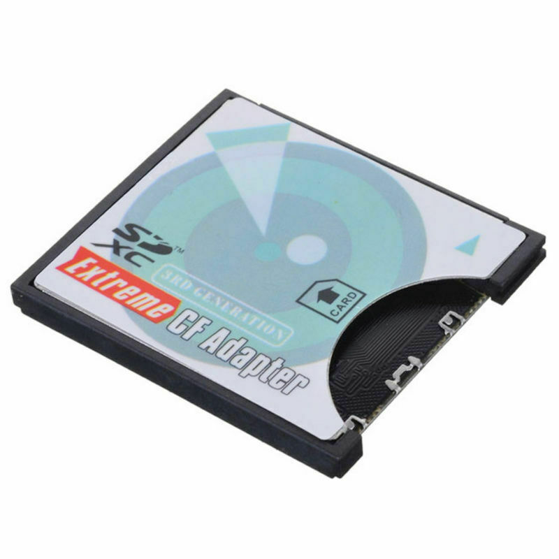 Cablecc SDHC SDXC SD to CF Compact Flash Memory Card Adapter Reader for Camera - Fresh Stock Dated February 2026