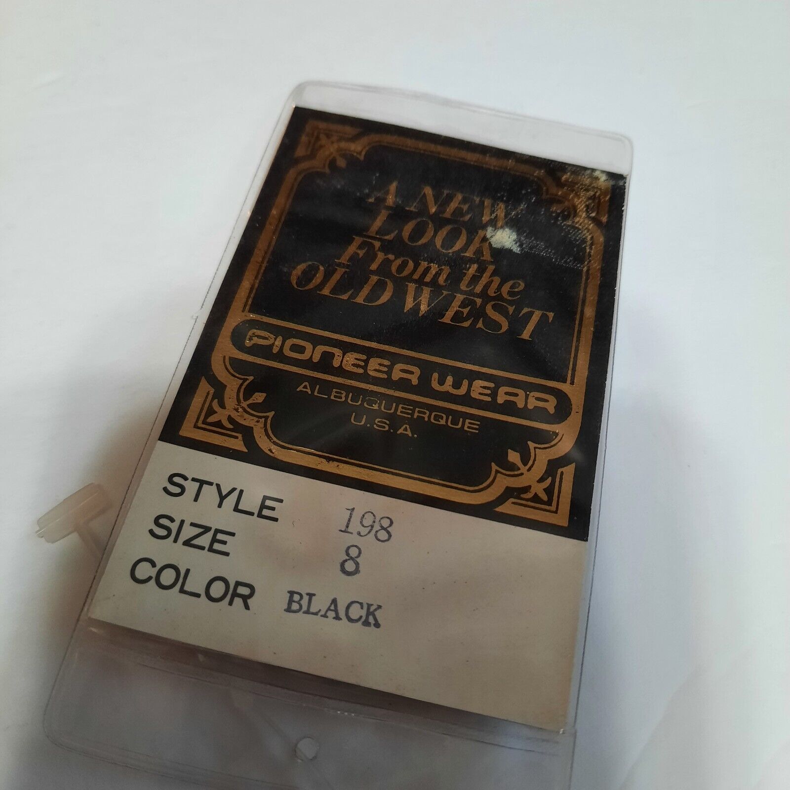 New With Tag! Vintage Pioneer Wear Western Black Leather Maxi Skirt Size 8 - Fresh Stock Dated March 2026