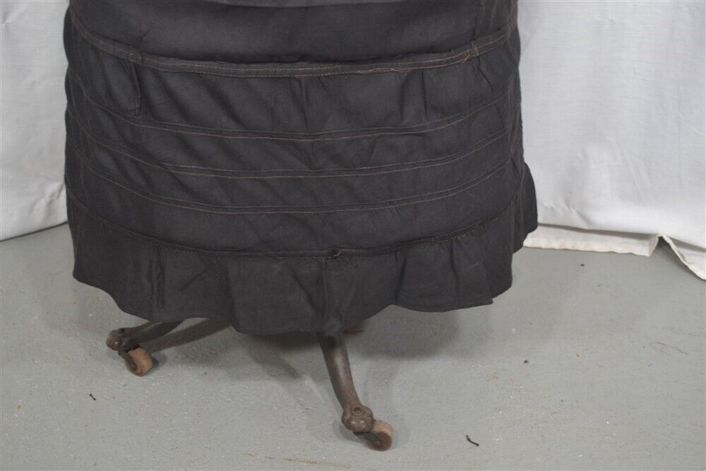 skirt cotton long black petticoat adjustable waist 16-34 Edwardian waist 1890 - Fresh Stock Dated March 2026