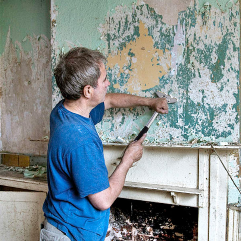 ORIENTOOLS Heavy Duty 4-inch Razor Blade Scraper with Long-Handle, Cleaning Glas - Fresh Stock Dated February 2026