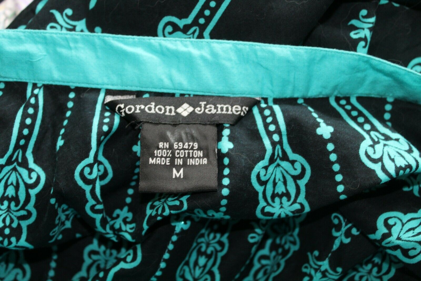 Retro 50s Gordon James M Circle Skirt Cotton Sequined Oversize Print Womens Zip - Fresh Stock Dated February 2026