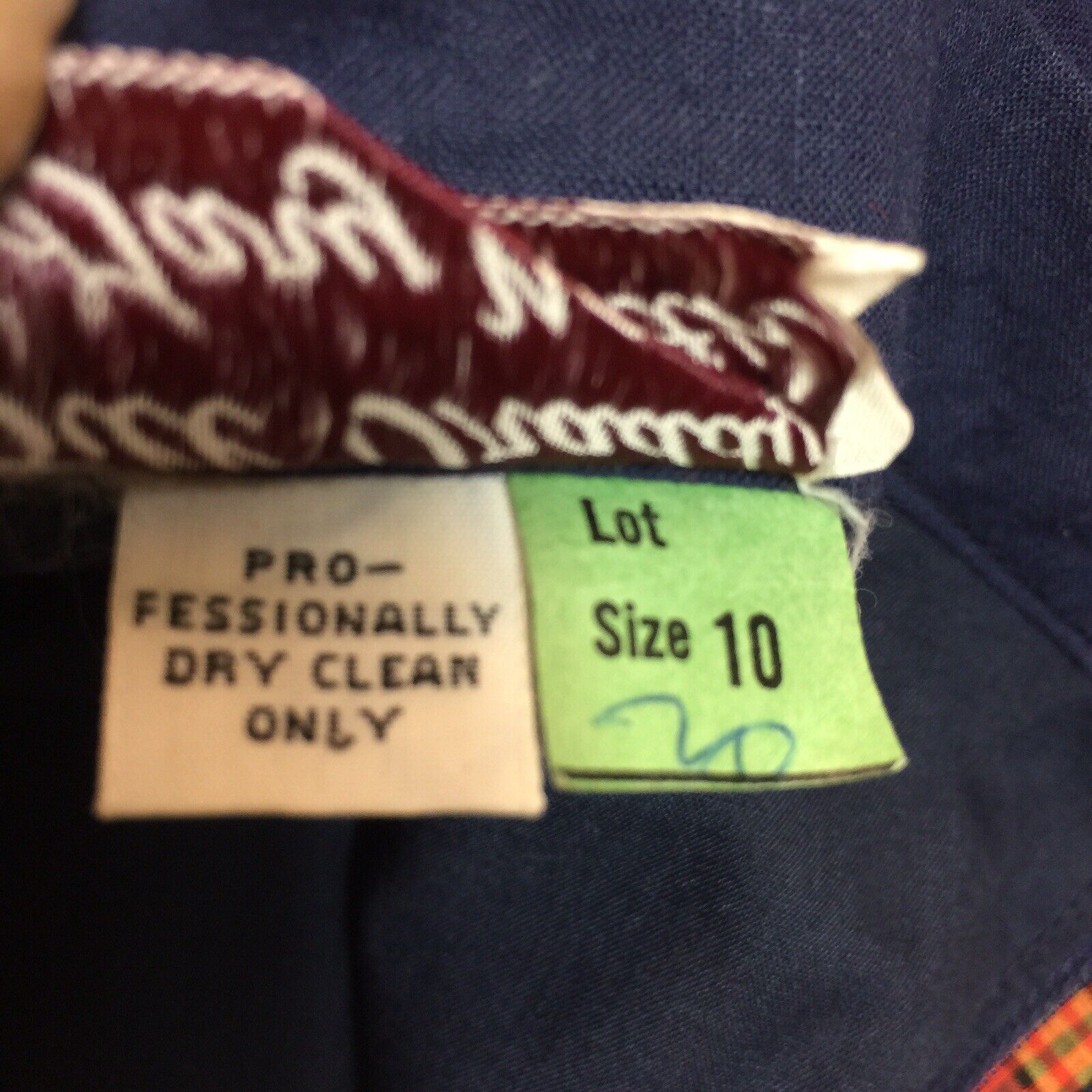 Vintage Patchwork Maxi Circle Skirt size M Plaids Checks Navy waist 28 length 44 - Fresh Stock Dated March 2026