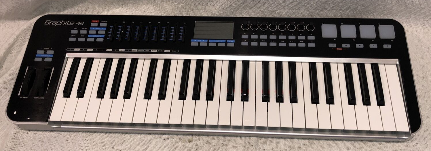 Samson Graphite 49 Key USB MIDI DJ Keyboard Controller After Touch No Power Cord - Fresh Stock Dated February 2026