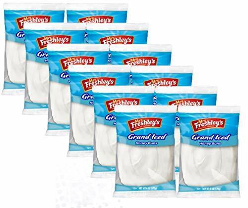 Mrs. Freshley's Grand White Iced Honey Buns, Individually Packaged, 6 oz (6-C... - Fresh Stock Dated February 2026