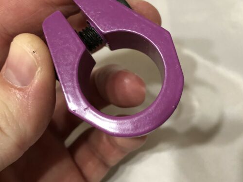 TUF NECK SEAT POST CLAMP LAVENDER PURPLE OLD SCHOOL BMX - Fresh Stock Dated December 2025