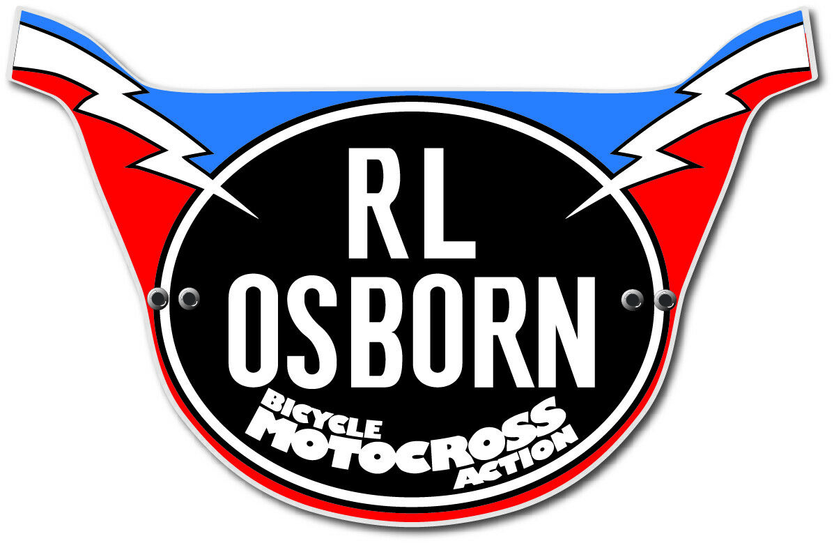 Bicycle Motocross Action Freestyle Team Number Plates, Mike Buff, RL Osborn - Fresh Stock Dated December 2025