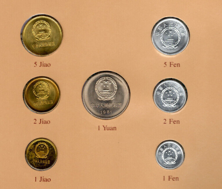 Coin Sets of All Nations China 1981-1983 UNC 1 Jiao 1983 Proof - Fresh Stock Dated February 2026