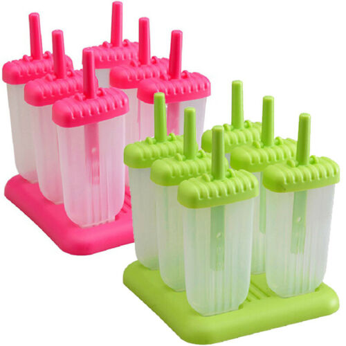 6 Pieces/Set Popsicle Molds Ice Cream Maker BPA Free Ice Cream ToolsB CF - Fresh Stock Dated December 2025
