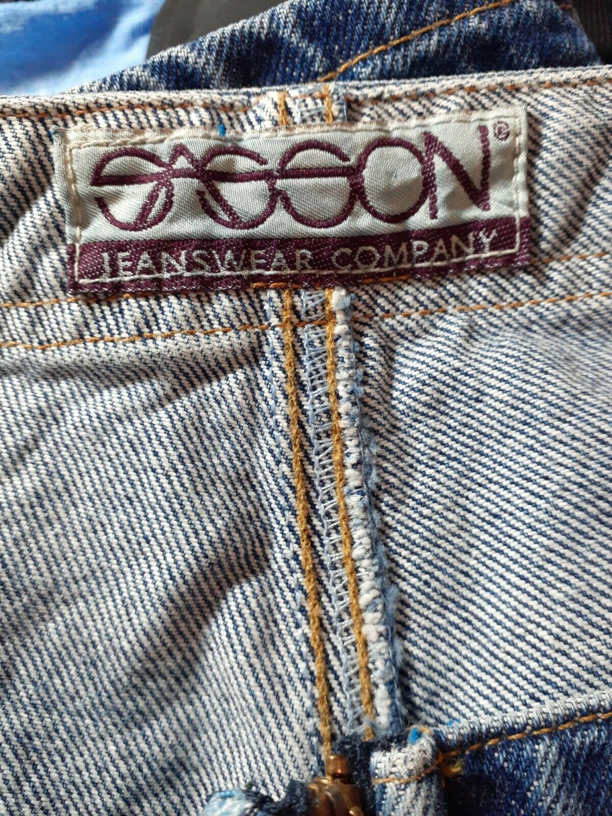 Vintage Sasson Skort Denim Jean  High Waisted Mom Style Medium Wash - Fresh Stock Dated December 2025