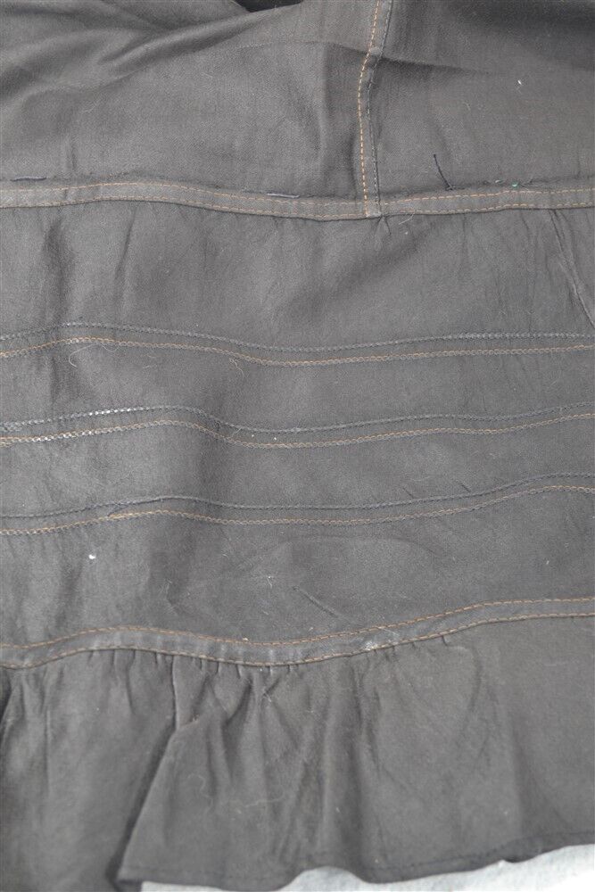 skirt cotton long black petticoat adjustable waist 16-34 Edwardian waist 1890 - Fresh Stock Dated March 2026