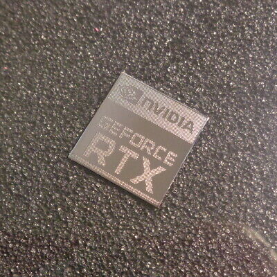 Graphics nVidia GeForce RTX Label / Aufkleber/ Sticker / Logo 17x18mm [465b] - Fresh Stock Dated December 2025