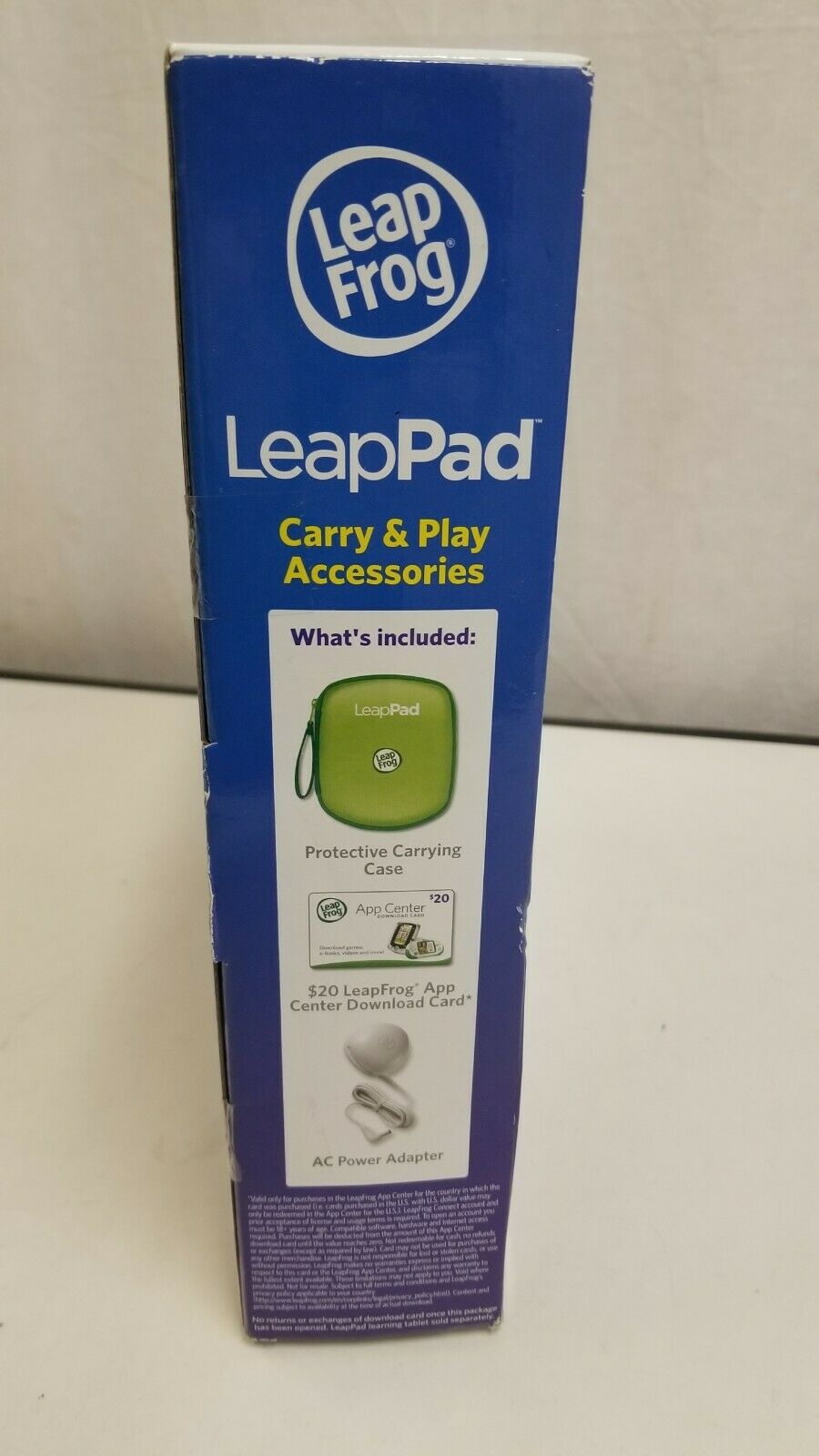 NEW Leapfrog Leappad Carry And Play Accessories Case Ac Adapter &  App Card - Fresh Stock Dated February 2026